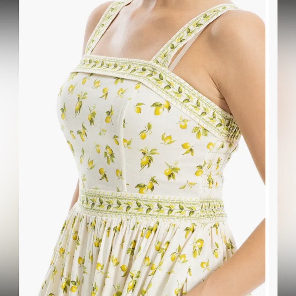 Max Studio London Maxi Dress Lemon Print - Picture 2 of 11